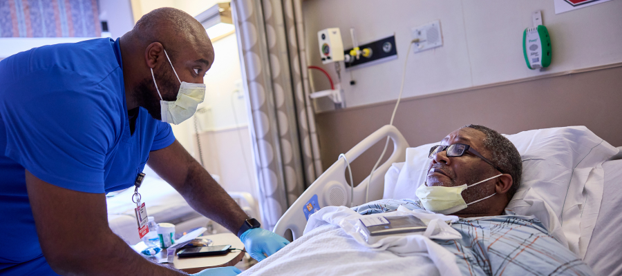 nurse with patient